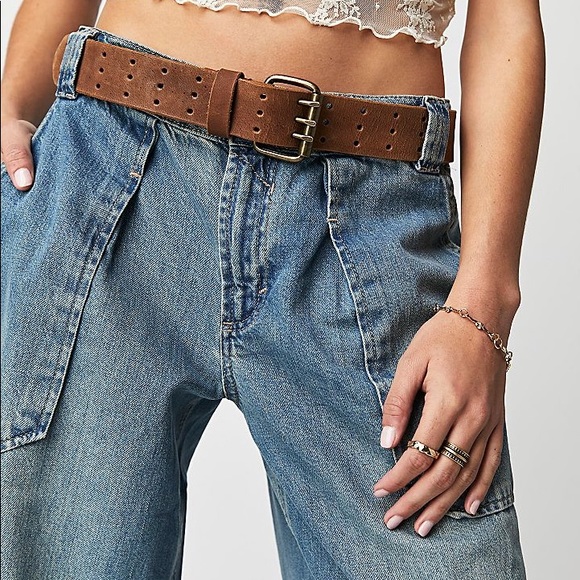 Free People Maeve Low-Slung Oversized Jeans - Picture 4 of 5